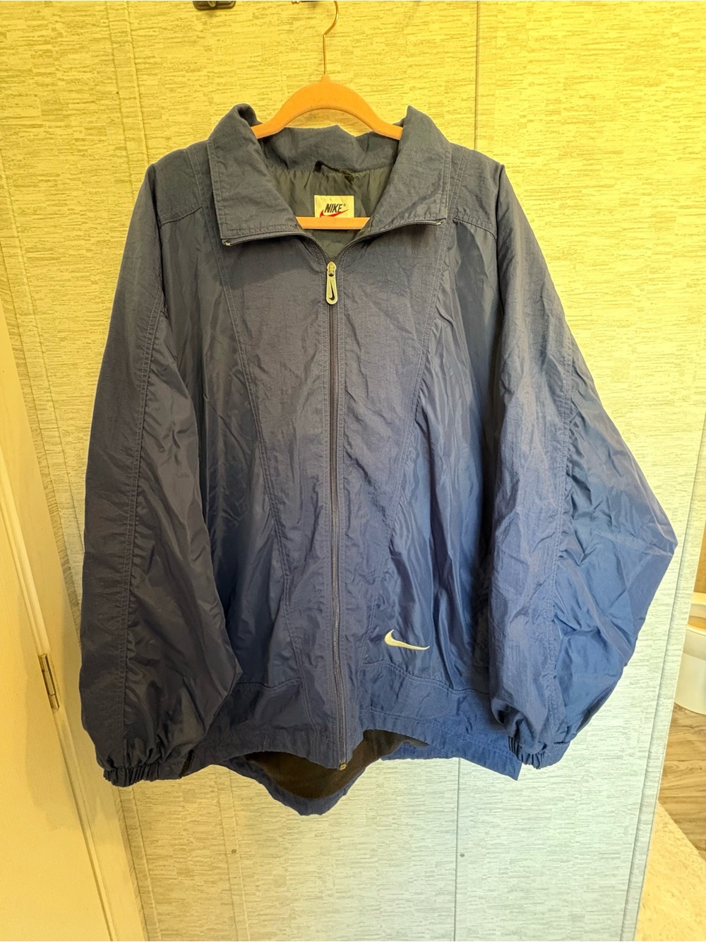 90’s Nike Blue Full-Zip Windbreaker Jacket